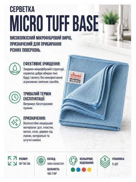 Серветка Micro Tuff Base (синяя) УТ000007671 фото