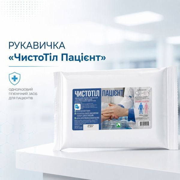 Рукавичка &laquo;ЧистоТіл Пацієнт&raquo;, упаковка 10 шт УТ000001945 фото