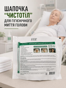 Шапочка "ЧистоТіл" для гігієнічного миття голови УТ000001944 фото